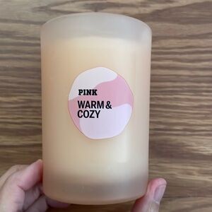 Pink Warm & Cozy Candle NWT